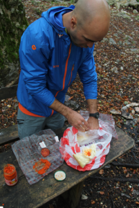 Making lunch in Biogradska 