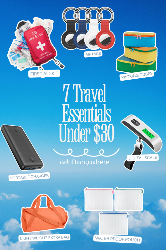 7 affordable travel essentials under $30 - adrift anywhere